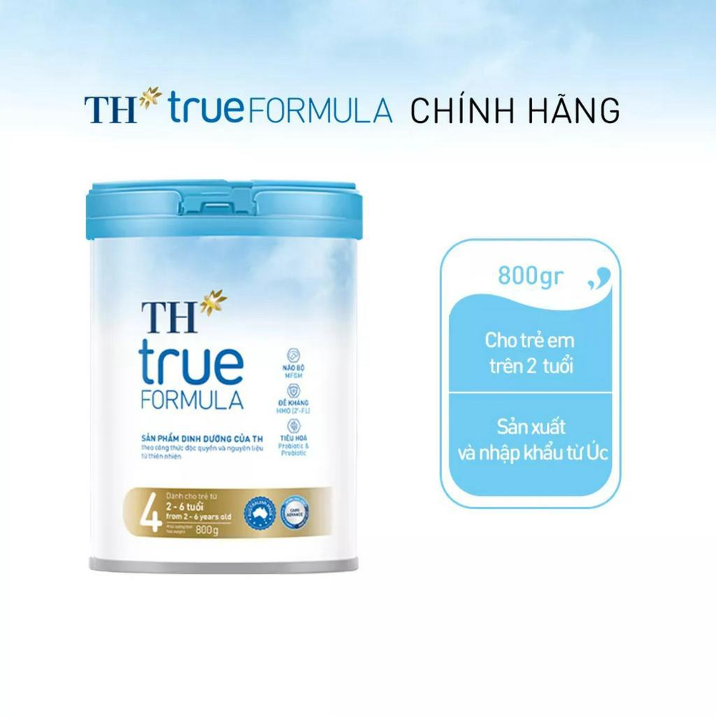[HSD T6-2025] Sữa Bột Dinh Dưỡng Công Thức TH True Formula 4 800g [Từ 2 - 6 Tuổi].