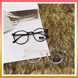 Mắt kính gọng cận tata ngố form tròn dễ thương hot trend