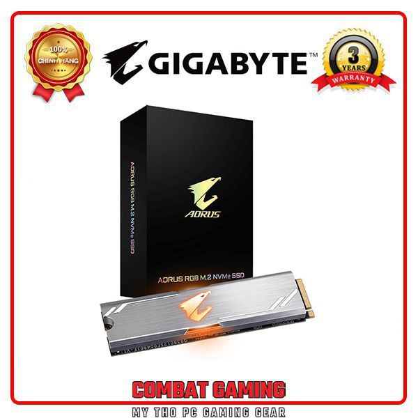 Ổ Cứng SSD GIGABYTE AORUS RGB M.2 NVMe 256GB + 512GB