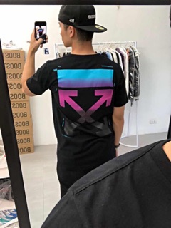 Áo thun OFF WHITE PHỐI MÀU Unisex (Đen)