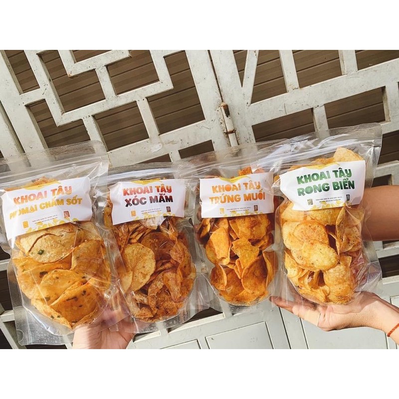 khoai tây lắc phomai- khoai tây trứng muối- khoai tây rong biển- khoai tây xóc mắm