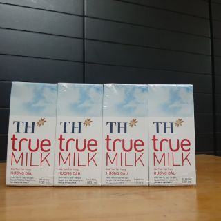 Sữa TH true milk hương dâu tự nhiên HSD 10/2021