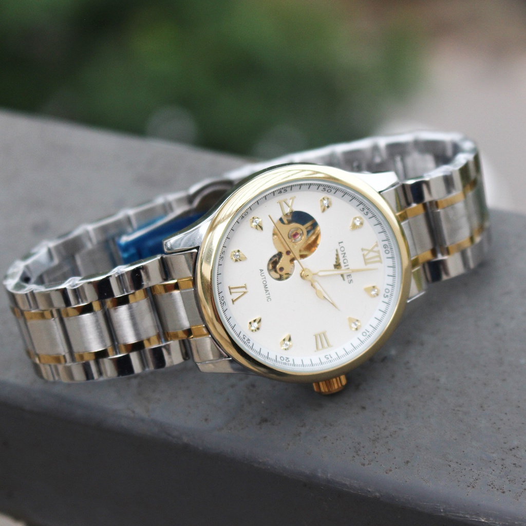 Đồng Hồ Nam Cơ Automatic Longiness - Dây Thép Đúc Đặc Cao Cấp - Lộ Máy Thời Thượng - Bảo Hành 12 Tháng