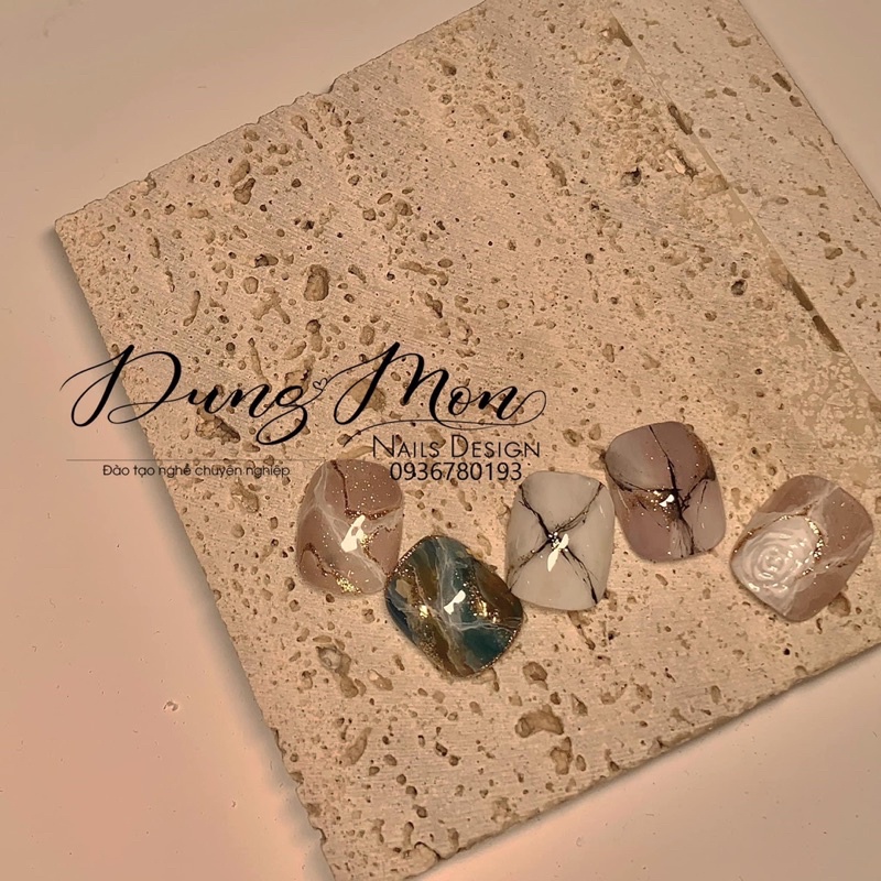 Miếng gạch đá chụp ảnh mẫu nail , phụ kiện