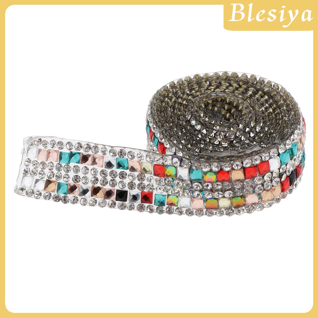 Cuộn Dây Ruy Băng Đính Đá Pha Lê Trang Trí Giày Diy 1m