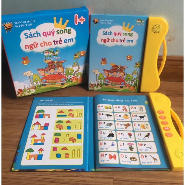 Đồ Chơi Sách Điện Tử Học Song Ngữ Tiếng Anh Hãng Thanh Nga - Mẫu Mới Nhất