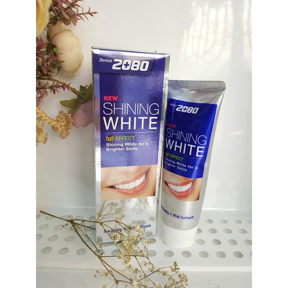 Kem đánh răng giúp làm trắng răng 2080 Shining White Hàn quốc 100gr