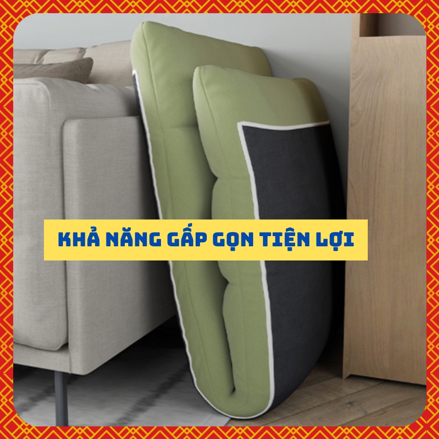 Ghế bệt thư giãn, ghế lười sofa massage, đọc sách tặng kèm gối tựa lưng