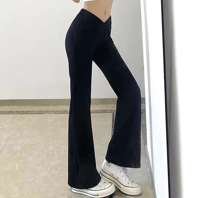 Quần Dài Cạp Cao Dáng Dài Trước Phong Cách Ulzzang_Mẫu Mới Nhất D5