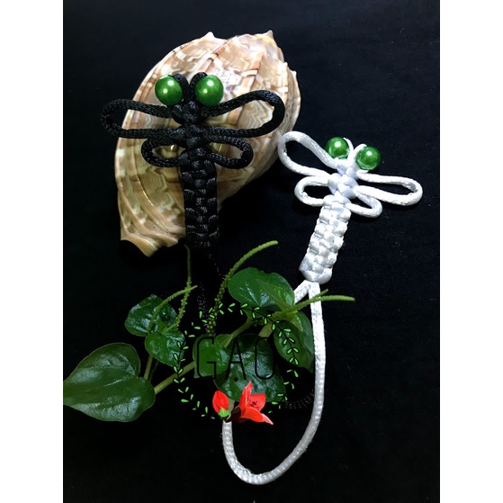 Móc khoá xe máy chuồn chuồn cute handmade paracord, phụ kiện balo túi xách HOA GẠO bằng vải không trầy xước giá rẻ