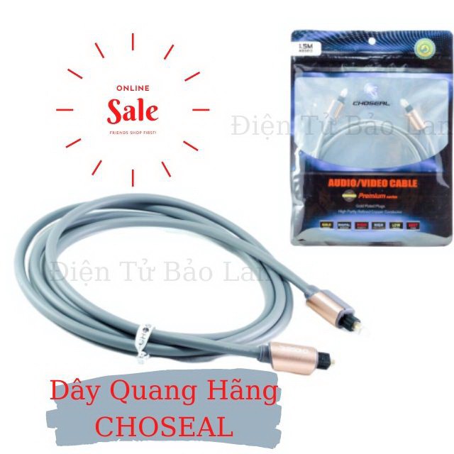 Dây AUDIO QUANG CHOSEAL(Toslink,Optical),#hàngchinhhang#