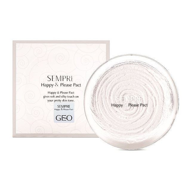 Phấn phủ dạng nén siêu mịn GEO giữ tone 24h không bí, mỏng mịn spf 20 [ cam kết chính hãng Hàn Quốc]