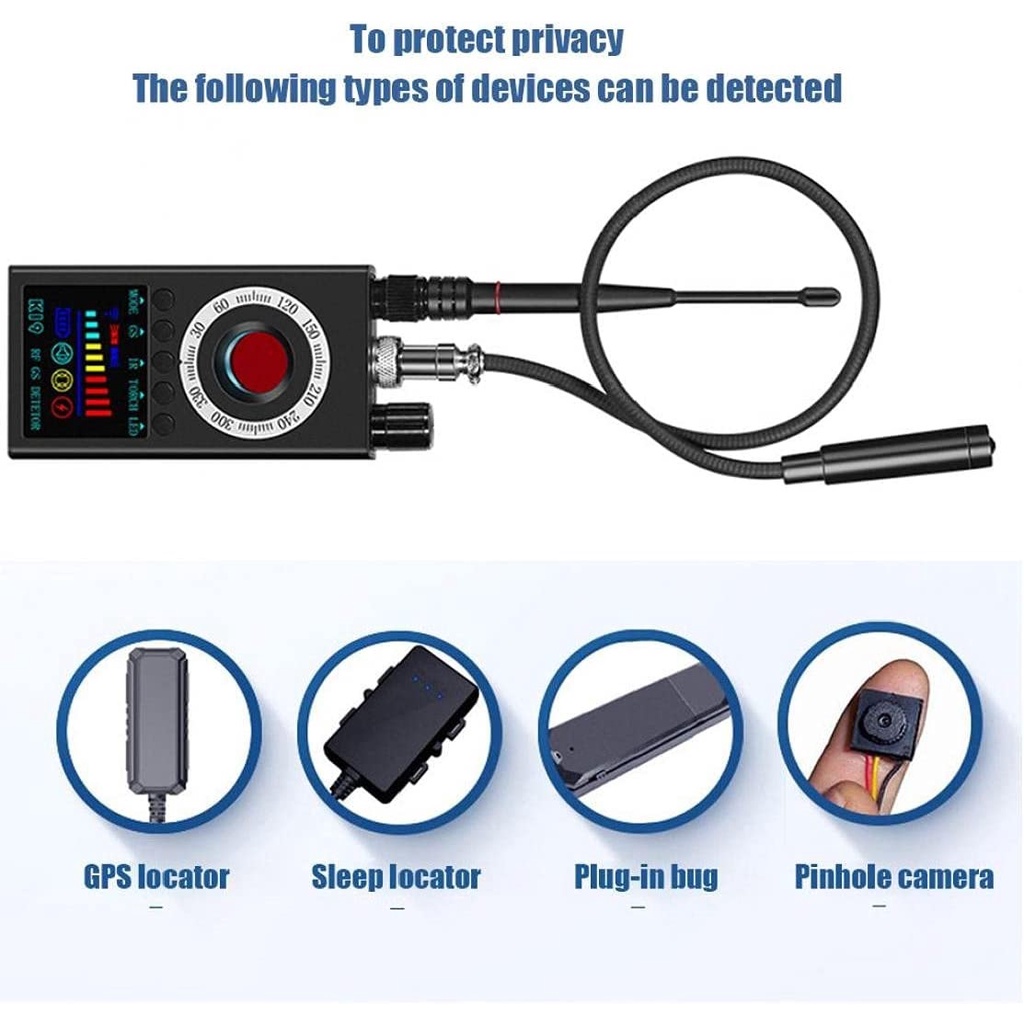Máy Dò Phát Hiện Theo Dõi Camera, GPS, Định Vị Detector K19