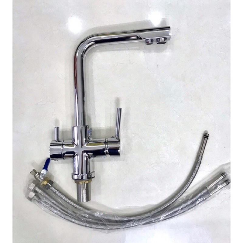 🌾🌹🍀🍀vòi rửa bát 3 đường nước.vòi rửa bát đồng nóng lạnh