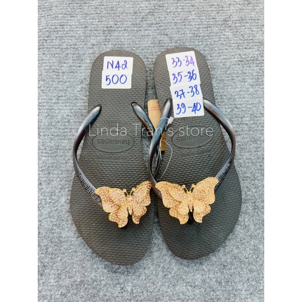 dép HVN  slim mix charm b.đôi trà•Linda Trần’s store•