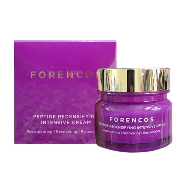 Kem dưỡng da ban đêm Forencos Peptide màu tím 50g - Hàn Quốc 💖FREESHIP💖 Kem dưỡng da ban đêm BÔNG SHOP