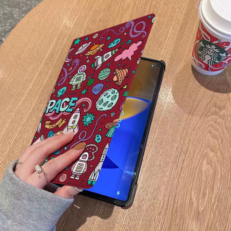 Ốp Máy Tính Bảng Hình Phi Hành Gia Vũ Trụ UFO Cho apple ipad air ipad mini123456 Bao Da Máy Tính Bảng Thời Trang Cho ipad 9.7inch 8.3inch 7.9inch 10.2inch 11inch Ốp