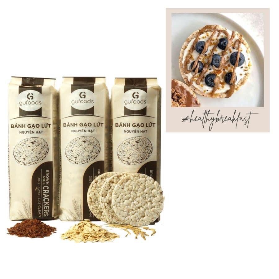 Bánh gạo lứt ăn kiêng GUfoods (510g = 54 bánh)