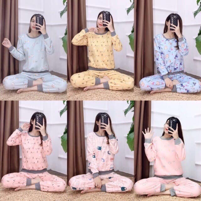 Bộ Nỉ LÓT LÔNG CUTE BẠN NỮ | BigBuy360 - bigbuy360.vn