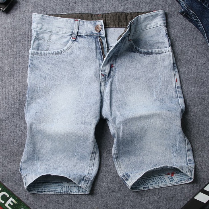 Quần short jean nam đen vải đẹp TS169 Tronshop