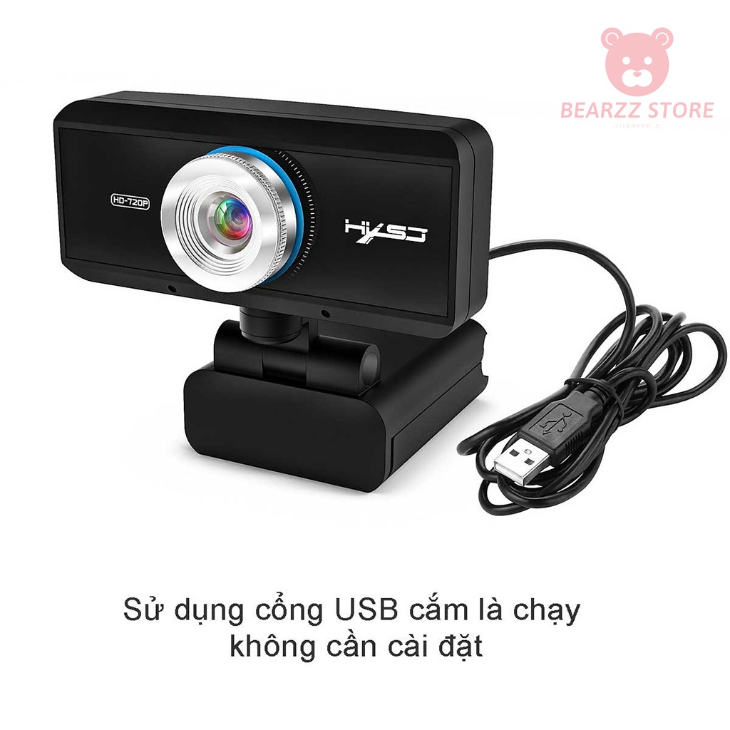 Webcam máy tính HXSJ S4 HD 1080P USB3.0 2.0 Camera Có Thể Điều Chỉnh 360° Kèm Mic Cho Cuộc Gọi Video - Hàng Chính Hãng | BigBuy360 - bigbuy360.vn