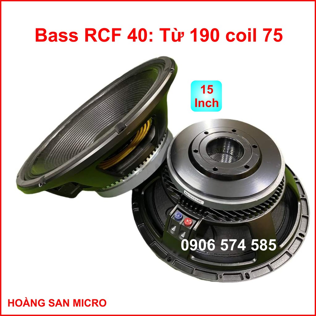 [Nhập khẩu] Loa bass RCF 4 tấc từ 190 coil 75  - bass 40 coil 75 từ 190  -  bass 15 inch RCF  [giá một cái]