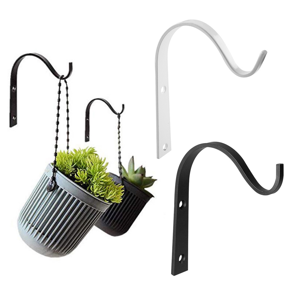 [Hot]❋ Bộ 2 Móc Sắt Treo Chậu Hoa Gắn Tường Kiểu Dáng Đơn Giản