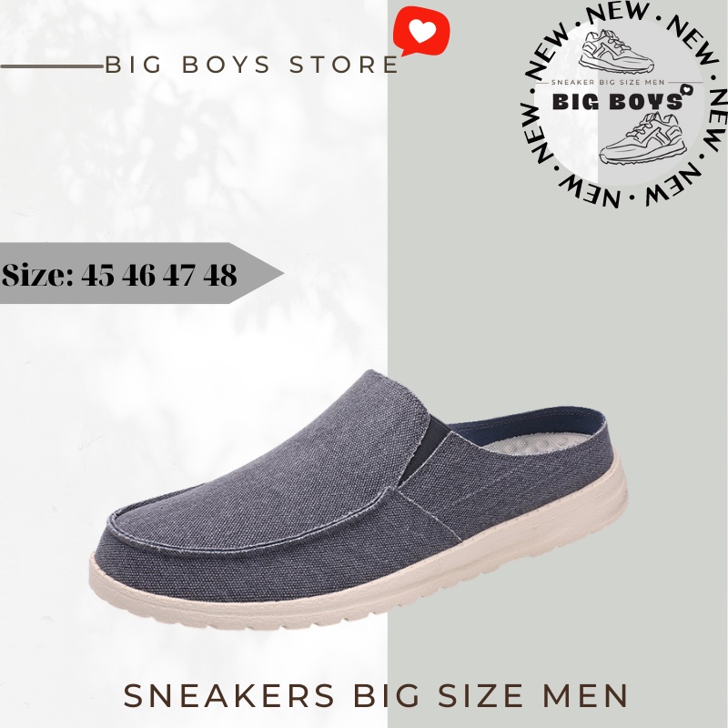 Dép Xỏ BB Nam Big Size Slip On Anker - Dép Có Quai Thời Trang Dép Sục Size Lớn Ngoại Cỡ 44 45 46 47 48