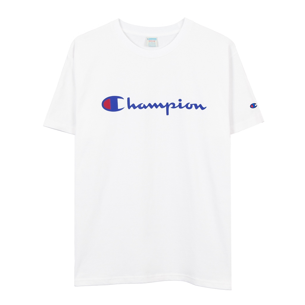 ÁO THUN CHAMPION BIG LOGO CHỮ IN MÀU TRẮNG