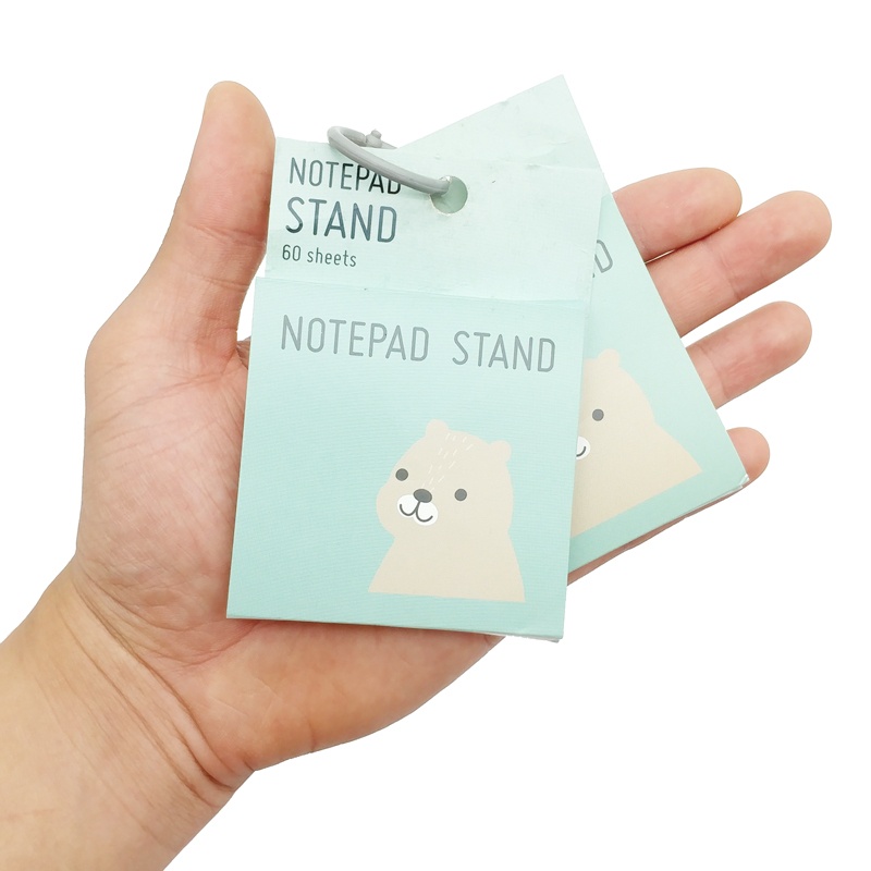 Giấy Note Moshi Moshi 408 - Màu Xanh Mint - Hình Gấu