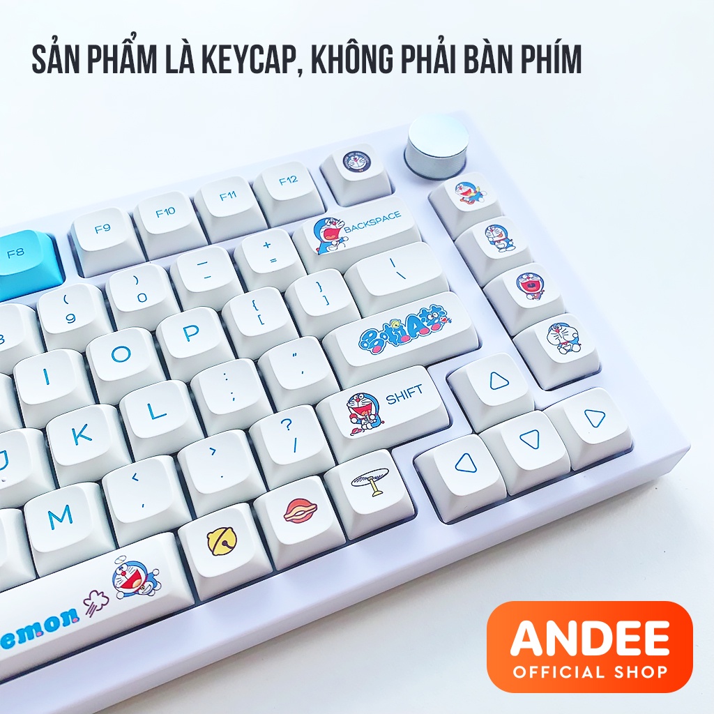 Keycap nút bàn phím XDA Pikachu - Mèo Chi - Doraemon - Cat Bitch nhiều màu dễ thương cho bàn phím cơ