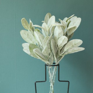 Mua Hoa giả Lá phủ bạc nhập khẩu lá decor trang trí lá hoa cô dâu tiệc cưới sự kiện