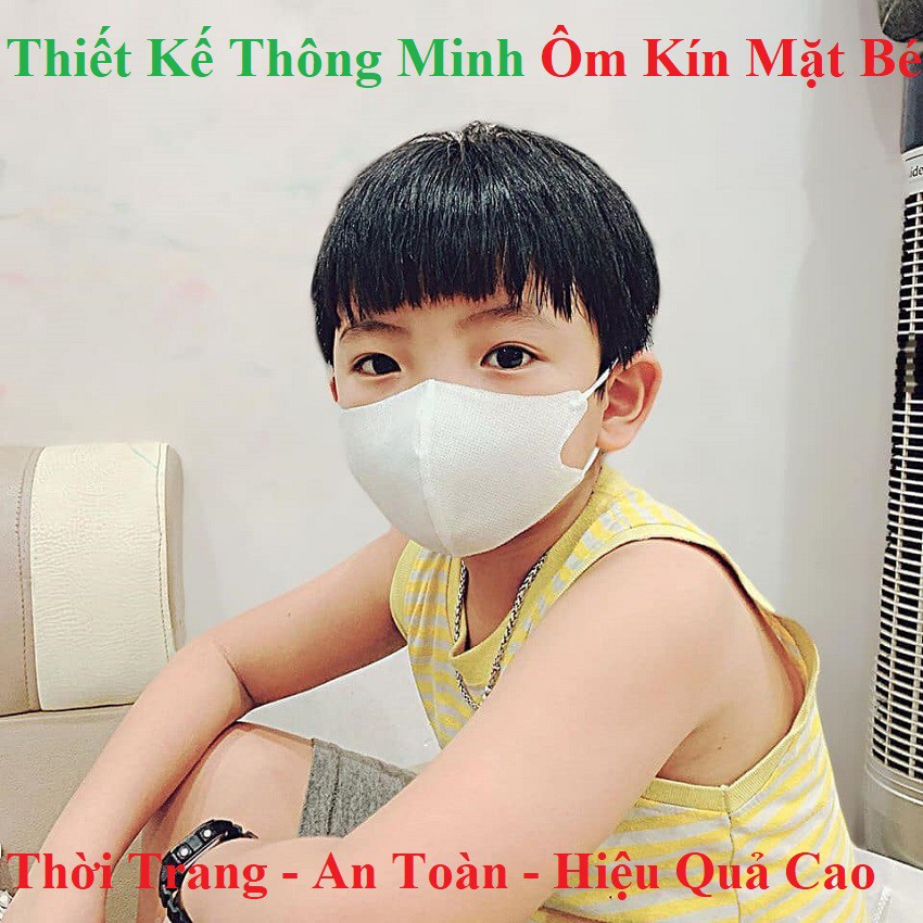 Khẩu Trang Vải Không Dệt 3D Cao Cấp - Kháng Khuẩn Tái Sử Dụng Trên 10 Lần GIặc Chống Bụi Chống Thấm - Không Hộp | BigBuy360 - bigbuy360.vn
