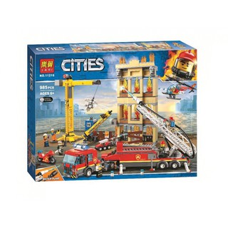 Lắp ráp đội cứu hỏa thành phố - 985 chi tiết - 11216