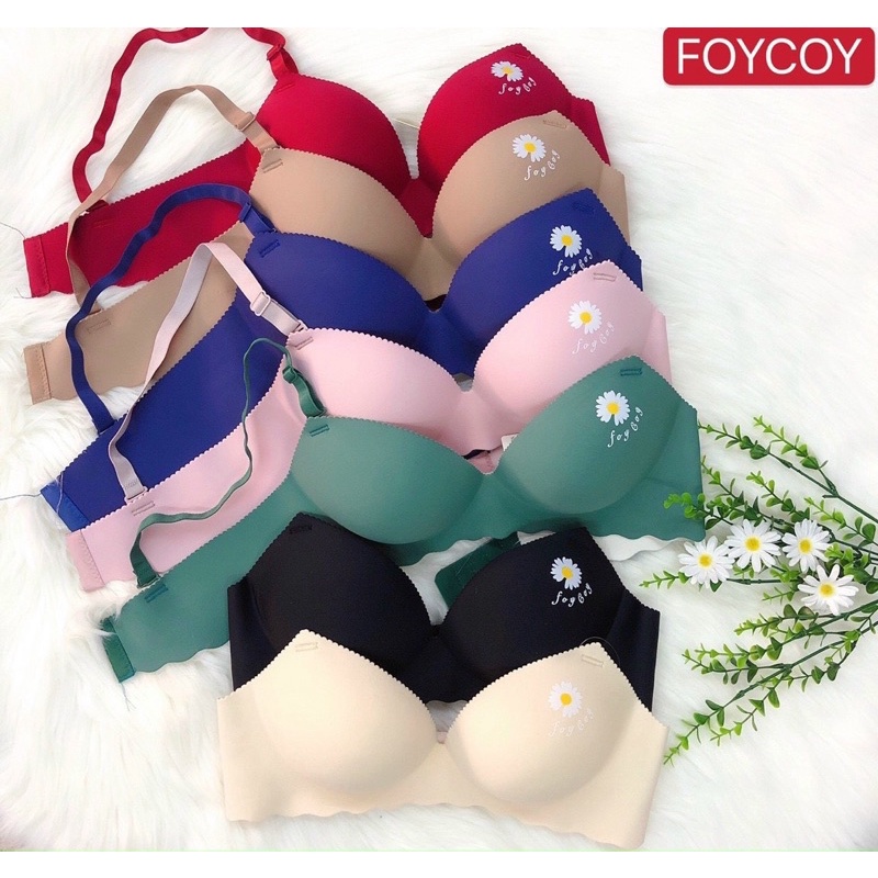 ♥️ SHOP UY TÍN ♥️ Áo lót nữ# Áo ngực su mút dày hàn quốc bên trong có bàn tay in bông cúc xinh abc45