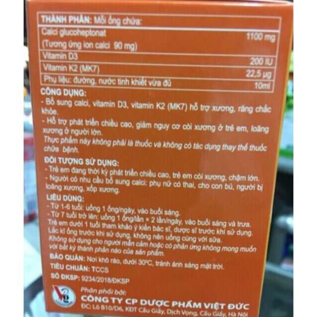 Saticalci plus MK7  - hỗ trợ phát triển chiều cao, phòng ngừa loãng xương cho trẻ từ 1 tuổi trở lên