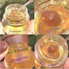 Hũ mặt nạ ngủ môi kiểm son dưỡng ong vàng Cappuvini Honey Moist