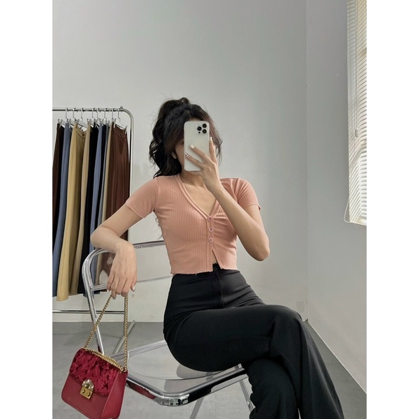 ÁO CROPTOP 3 NÚT 🦋 Button Croptop 🦋