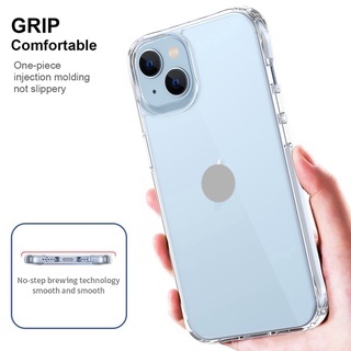 Ốp điện thoại PC cứng trong suốt chống sốc thích hợp cho iPhone 13 12 Mini 11 Pro Max XS Max XR X 7 8 Plus SE 2020