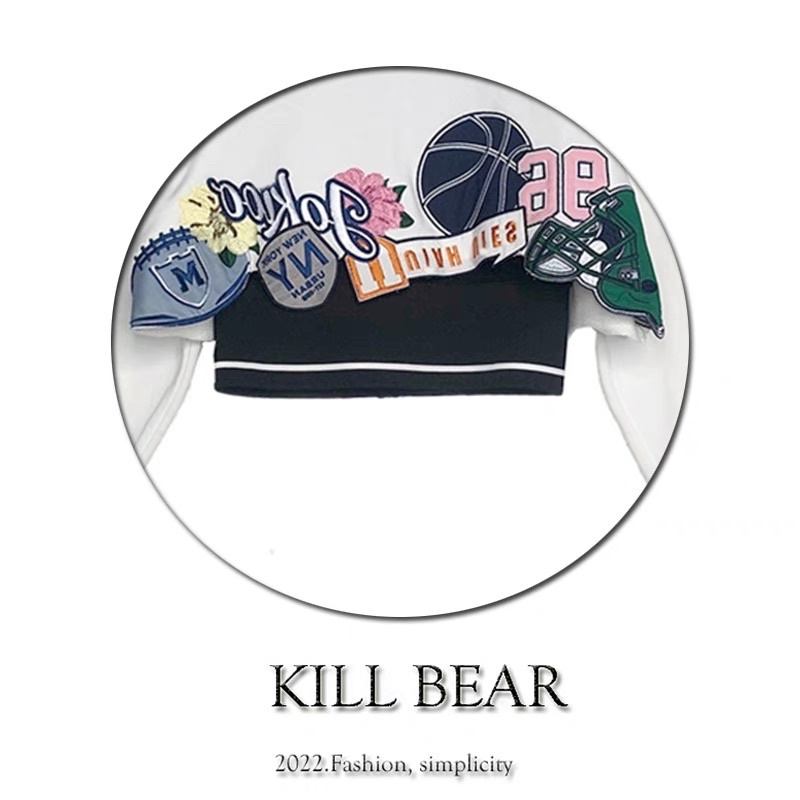 Sweater Croptop Sport dài tay 2 màu