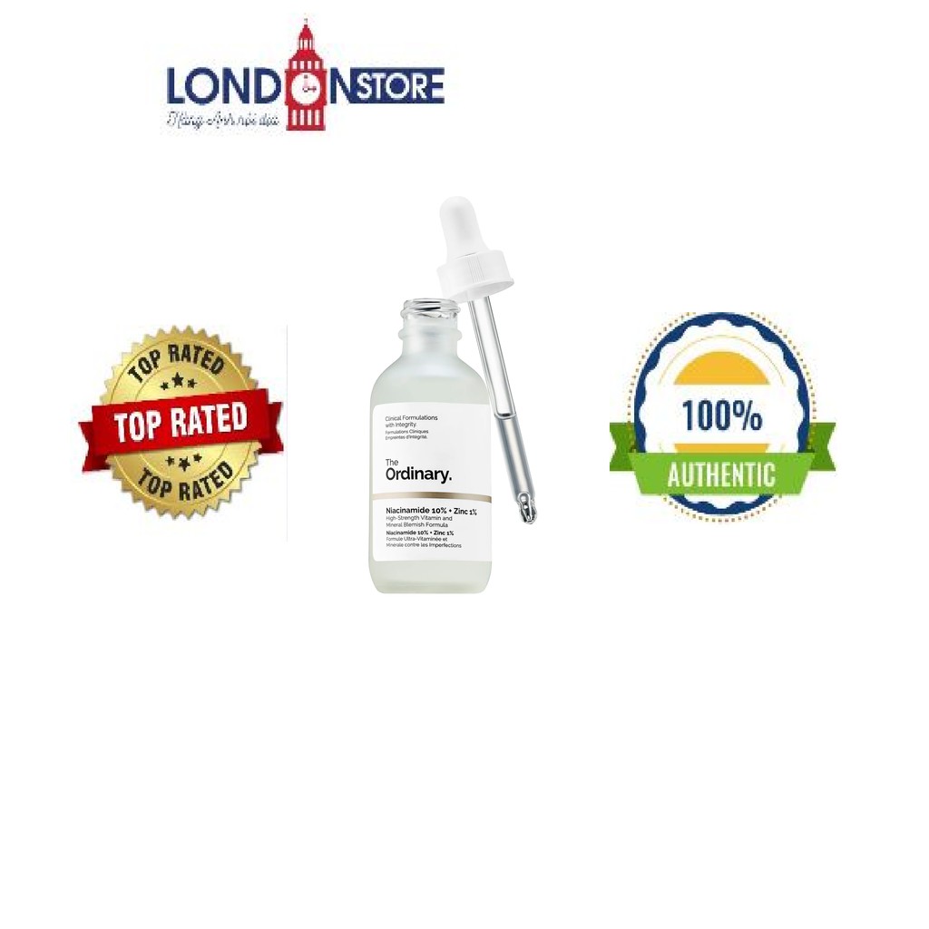 (Hàng Auth,có bill) Tinh chất sáng da The ordinary Niacinamide 10% + Zinc 1% (60 ml) | BigBuy360 - bigbuy360.vn