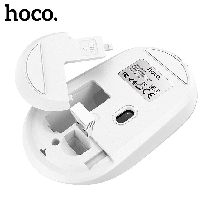 Chuột Không Dây Hoco Gm14 Dùng Cho Máy Tính Laptop, Đầu Android, Tivi Smart hàng Chính Hãng - Mouse Wireless.