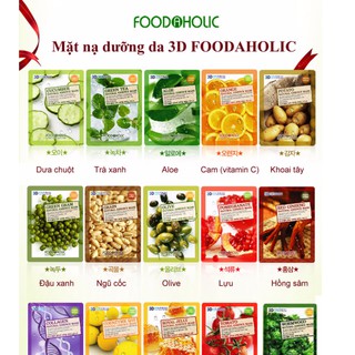 Mặt nạ 3d foodaholic hàng có sẵn