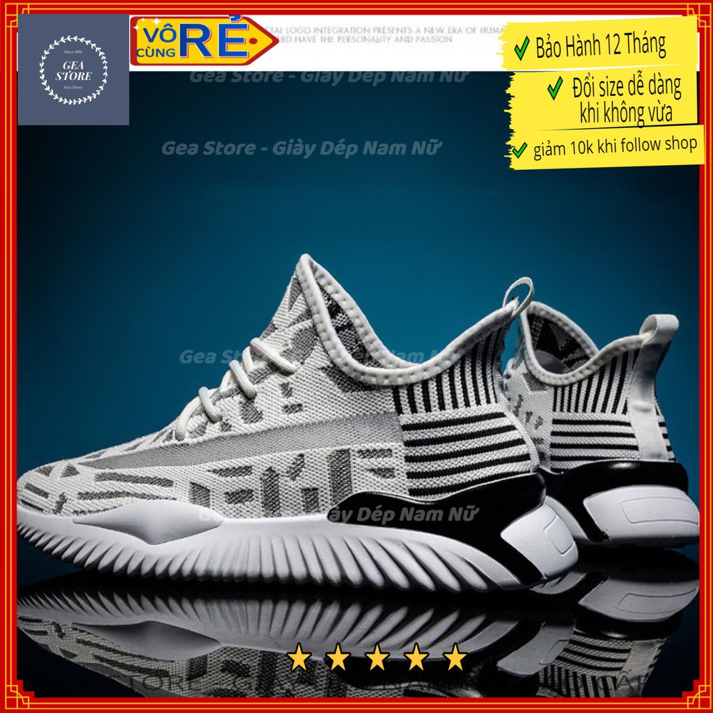 Giày sneaker nam lưới cam đen gea, giày tập gym thể thao sport đẹp cao cấp trẻ trung phong cách hàn quốc - Mã GEATT03 | BigBuy360 - bigbuy360.vn