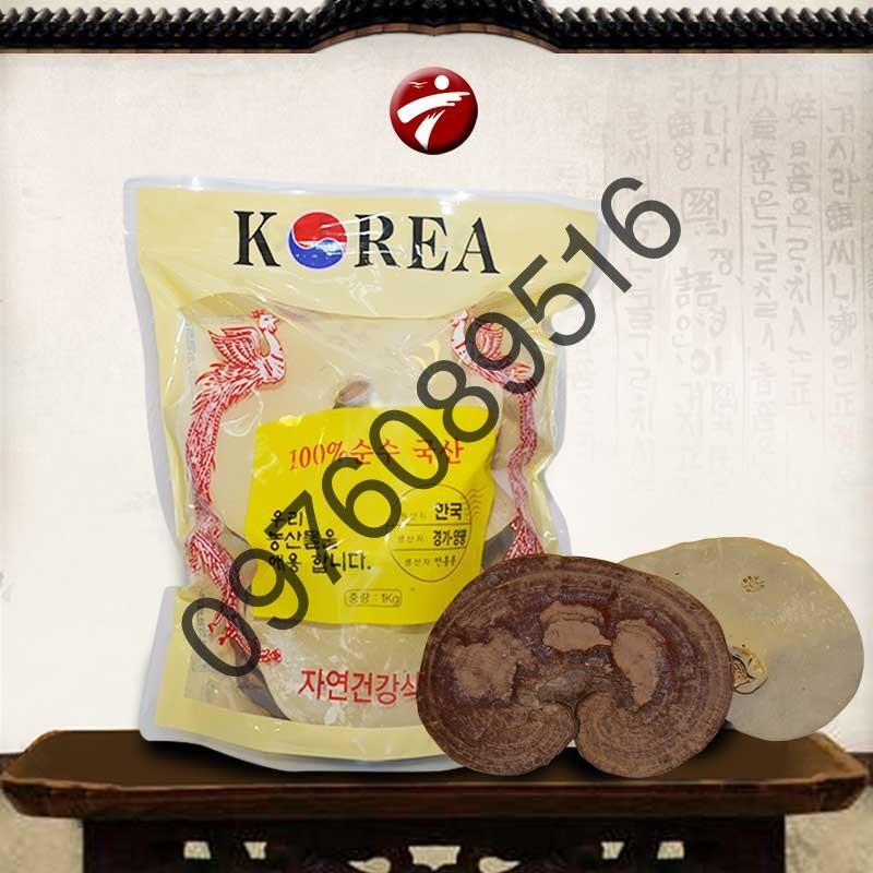 Nấm Linh Chi Túi Vàng Hàn Quốc, Túi 1kg