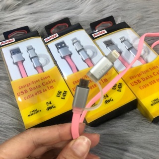 Cáp sạc 2 đầu Mirro & lightning⚡️XẢ KHO⚡️dây 1M sạc được cho các dòng ĐT iphone - Sam sung/oppo