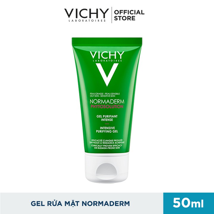 Bộ kem chống nắng Vichy Ideal Soleil Dry touch 50ml và Gel rửa mặt Normaderm Phytosolution 50m