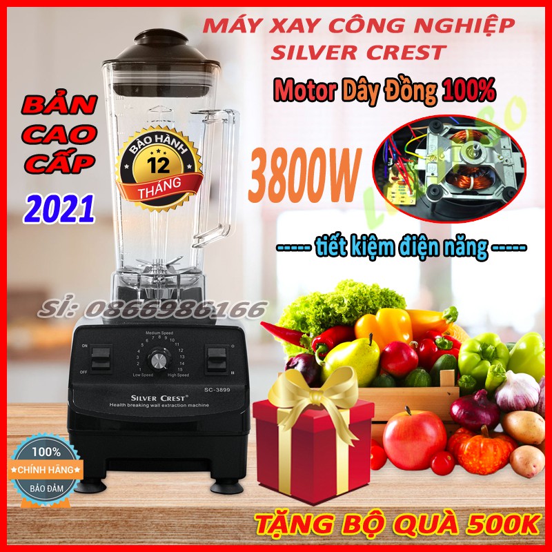 Máy Xay Công Nghiệp SILVER CREST SC-3899. Máy Xay Sinh Tố Công Nghiệp-LULINSO