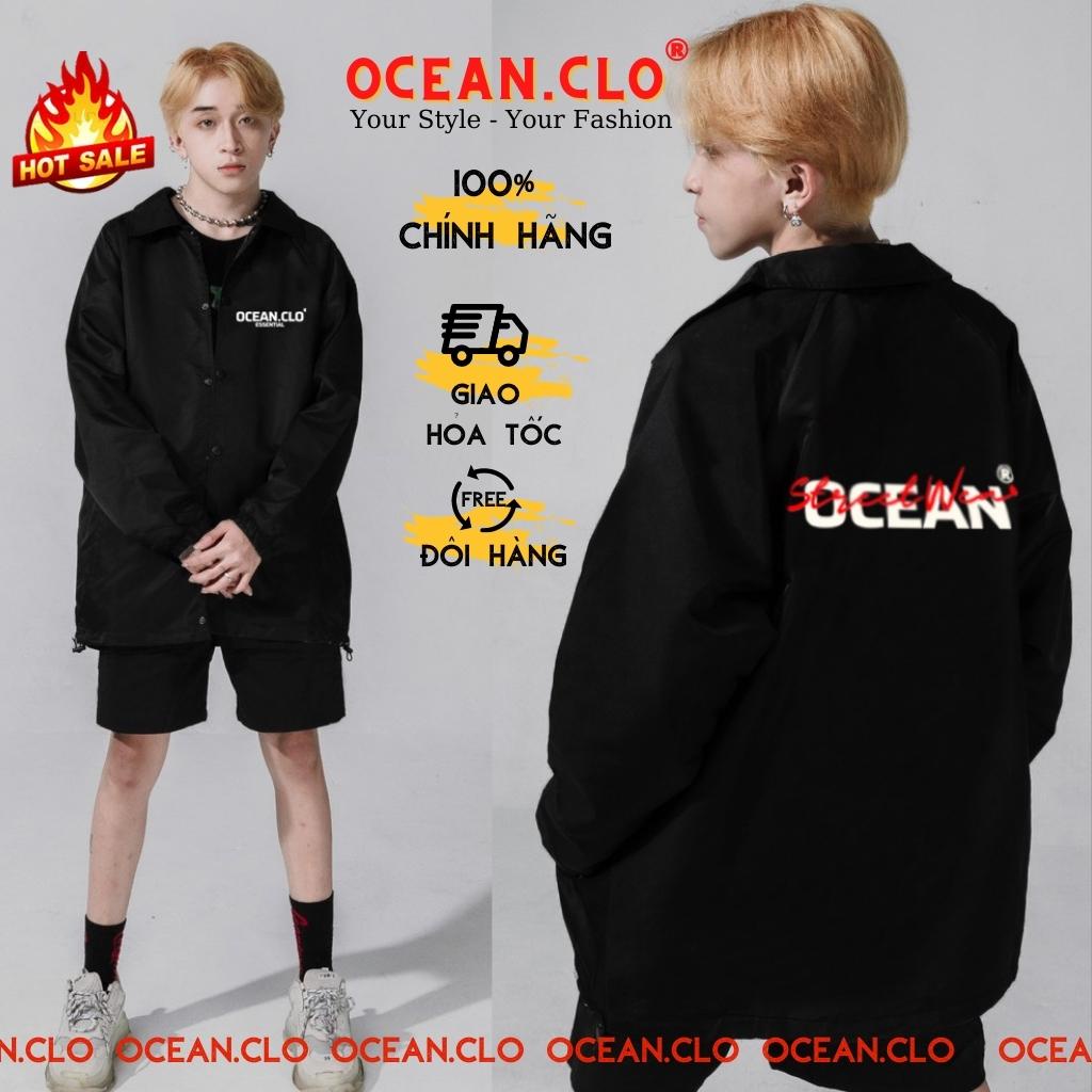 Áo khoác dù jacket unisex - Áo khoác 2 lớp Ullzang Basic có form rộng XL - OCEAN.CLO
