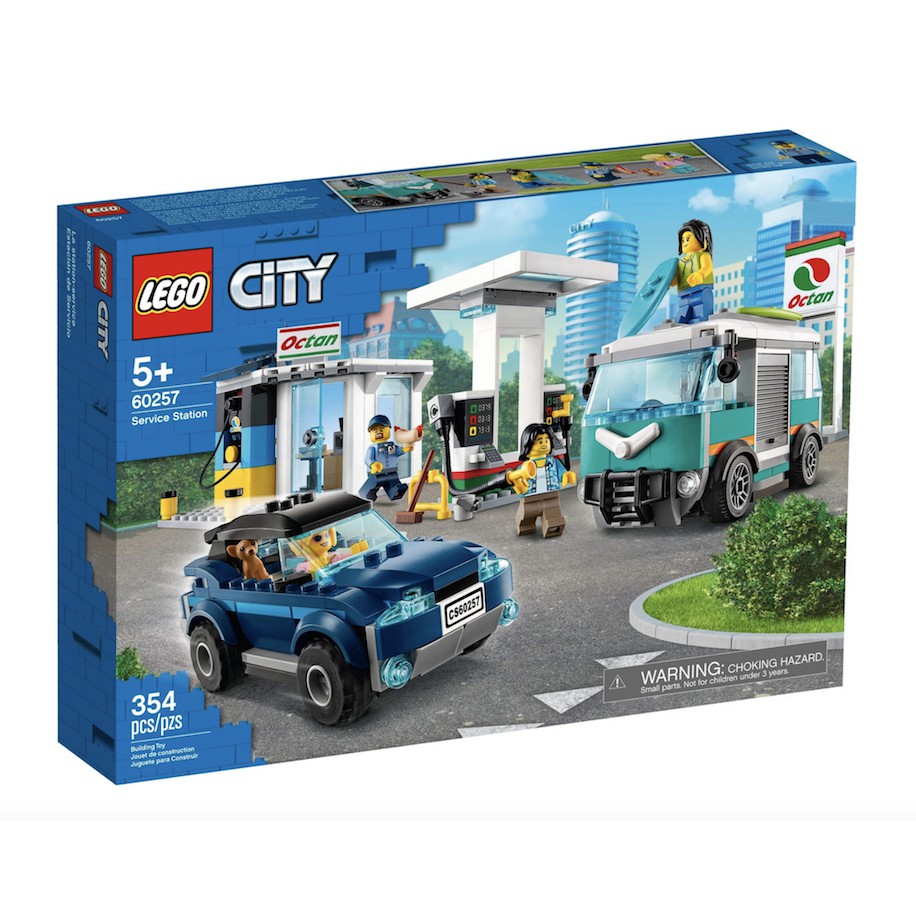 Lego HaHa - Lego City - Trạm Dịch Vụ Ô tô - 60257